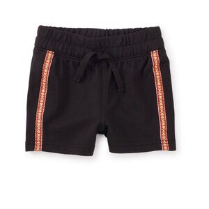 NWT Tea Collectkon Jacquard Trim Shorts - Jet Black